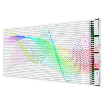 schermi LED trasparenti a 90% flessibili con frequenza di aggiornamento 3840 Hz per installazioni in vetro
