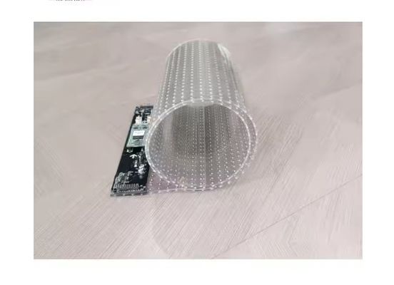 Film LED trasparente flessibile P6.25Parete di vetro Leggera Alta luminosità all' esterno